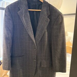 Ralph Lauren Charcoal Checkered Blazer